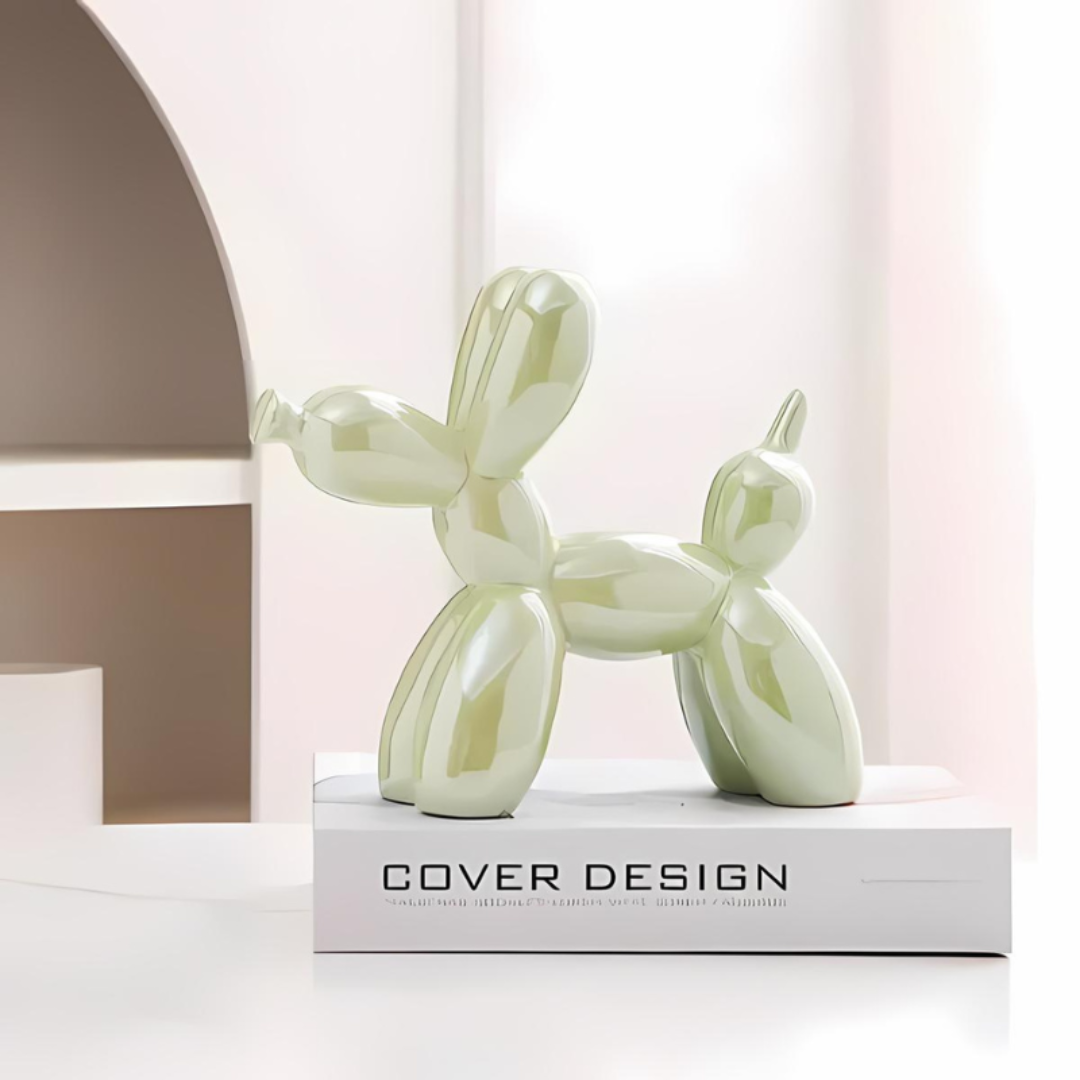 Decorative Ceramic Balloon Dog Figurine – Modern Art Sculpture for Home or Office, Playful Design, 18x22 cm, Available in Multiple Colors 4