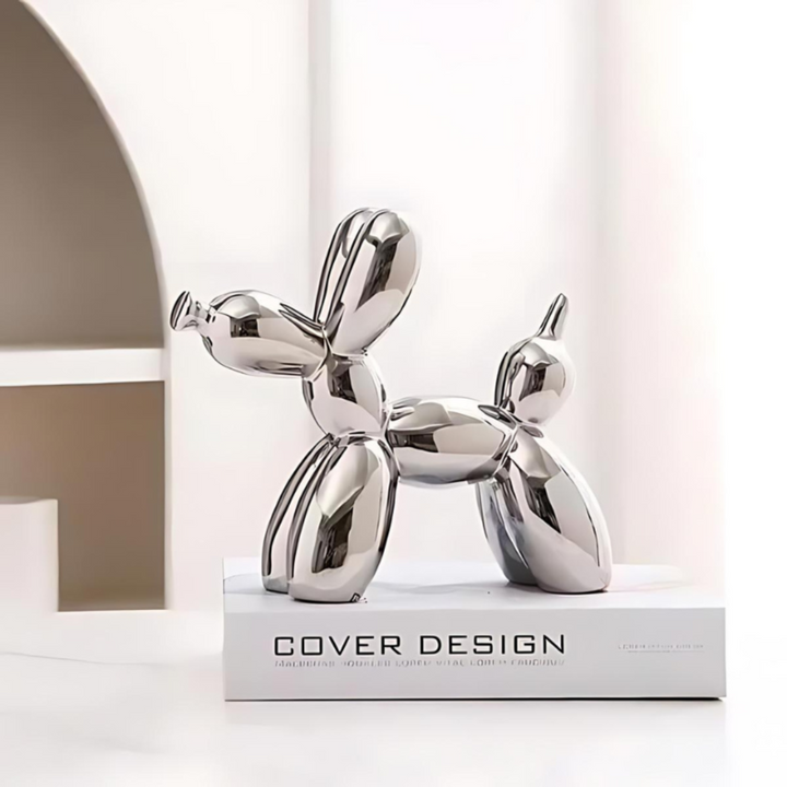 Decorative Ceramic Balloon Dog Figurine – Modern Art Sculpture for Home or Office, Playful Design, 18x22 cm, Available in Multiple Colors 8