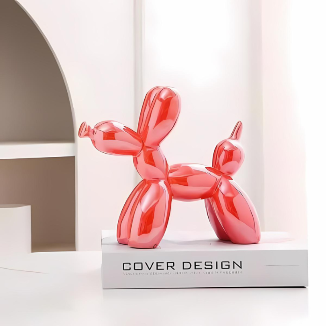 Decorative Ceramic Balloon Dog Figurine – Modern Art Sculpture for Home or Office, Playful Design, 18x22 cm, Available in Multiple Colors 9