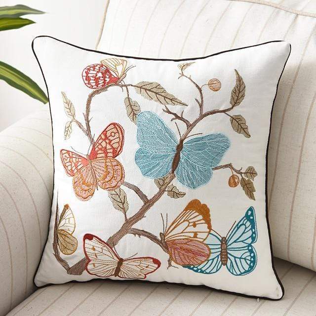 Decorative Cushion Cover with Traditional Embroidery – Country Style 45x45 cm 13