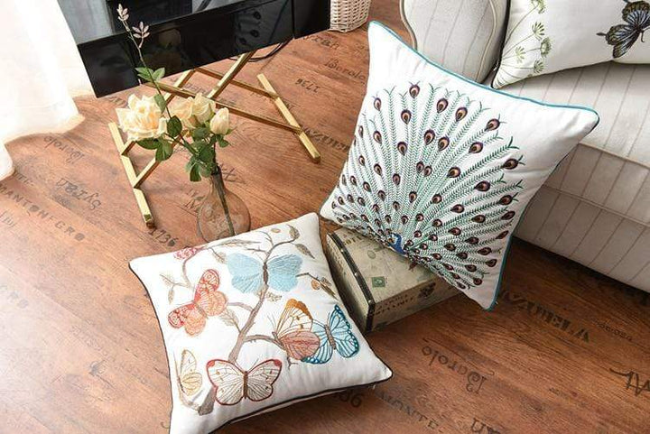 Decorative Cushion Cover with Traditional Embroidery – Country Style 45x45 cm 2