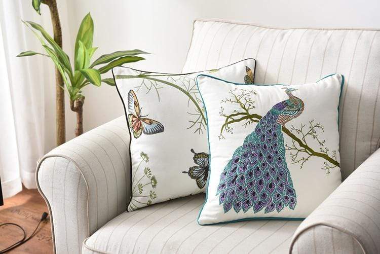 Decorative Cushion Cover with Traditional Embroidery – Country Style 45x45 cm 3