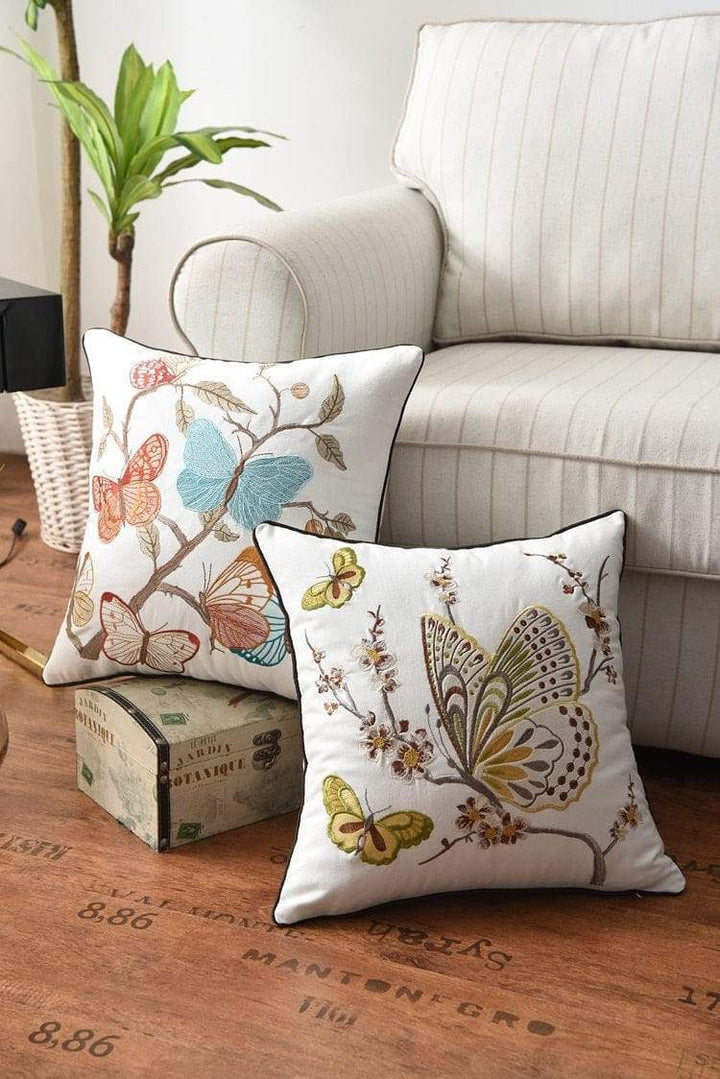Decorative Cushion Cover with Traditional Embroidery – Country Style 45x45 cm 7