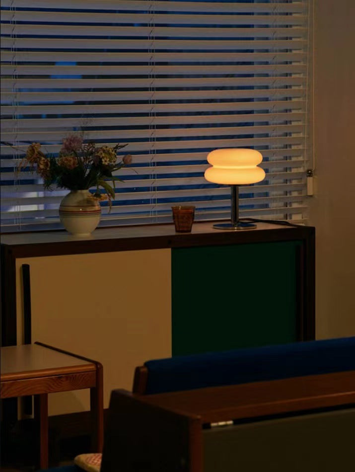 Designer Stained Glass Table Lamp with LED Lighting for Bedroom – Unique Nightstand Lamp for Cozy Atmosphere 3
