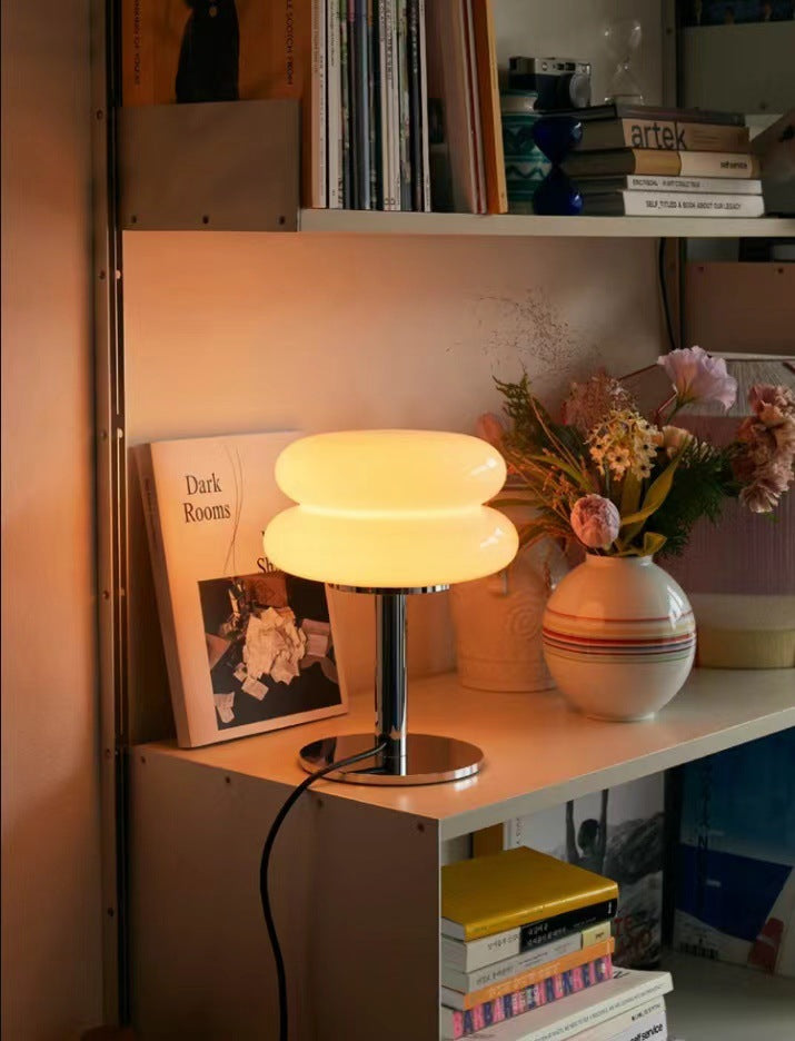 Designer Stained Glass Table Lamp with LED Lighting for Bedroom – Unique Nightstand Lamp for Cozy Atmosphere 4