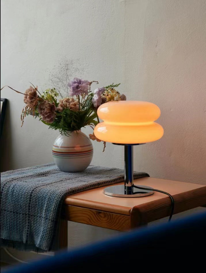 Designer Stained Glass Table Lamp with LED Lighting for Bedroom – Unique Nightstand Lamp for Cozy Atmosphere 8