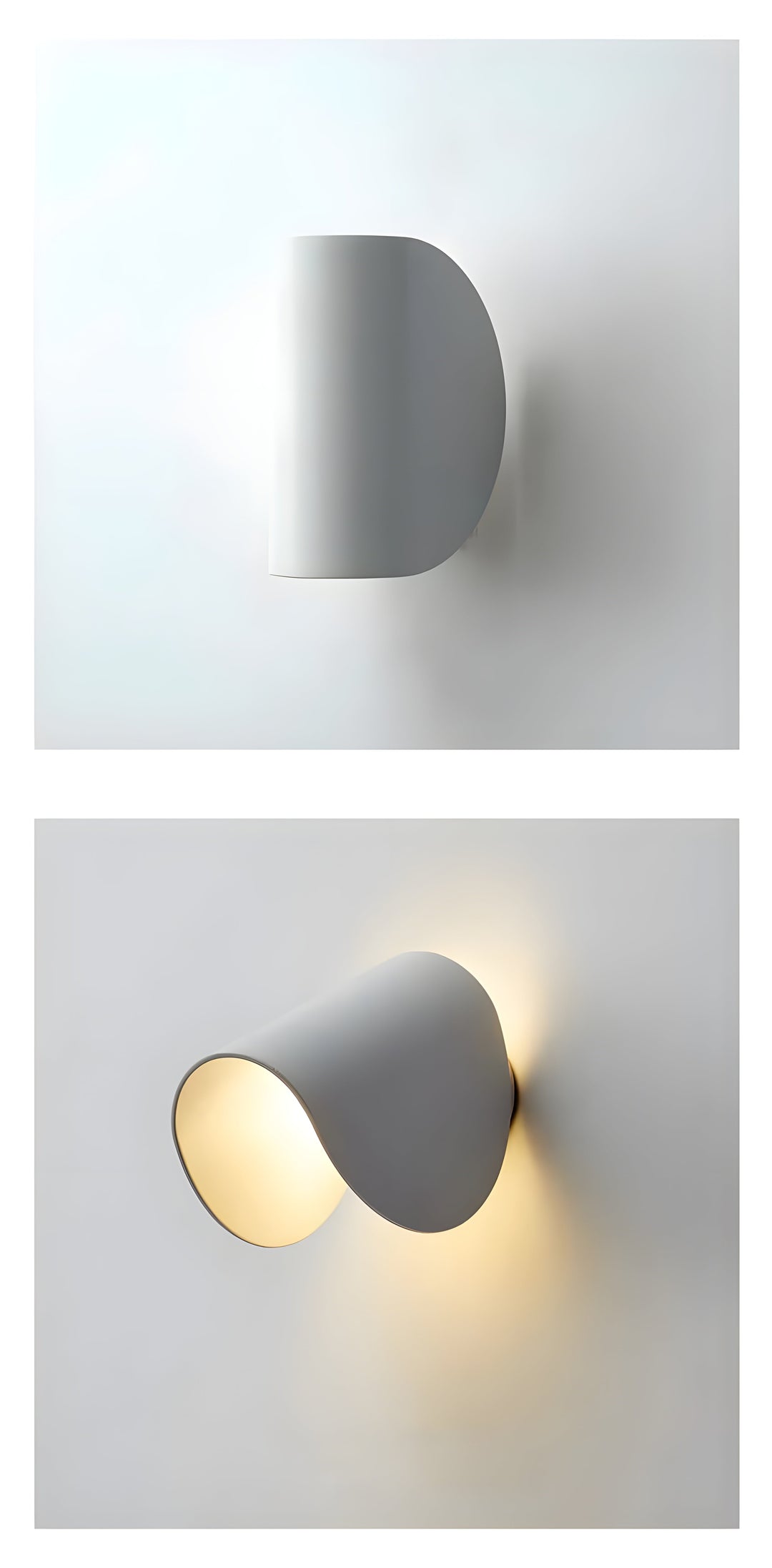 Dimmable LED Wall Lamp in Curved Design for Cozy Indoor Lighting – 10W Warm White 5