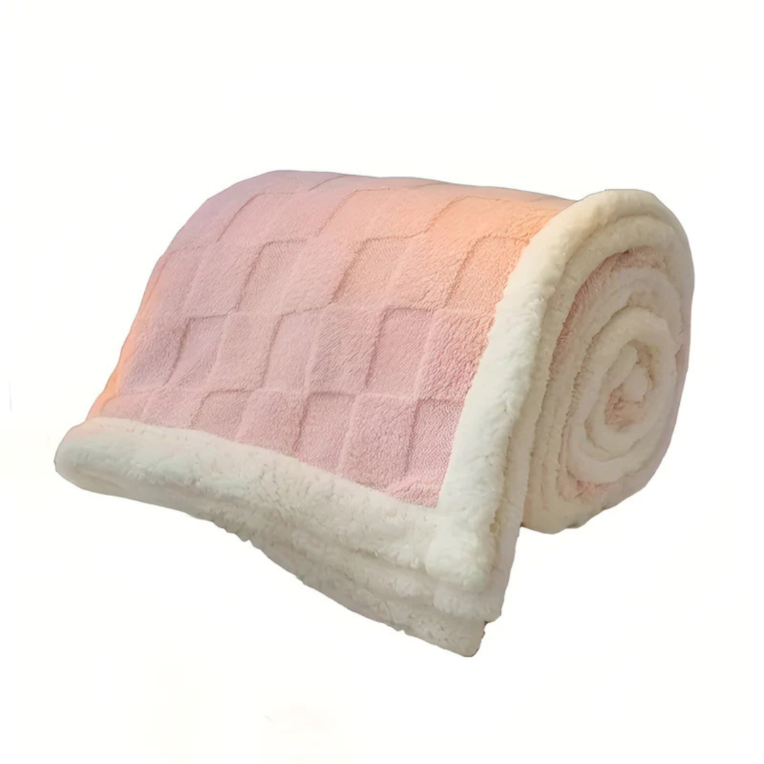 Double-Sided Sherpa and Fleece Blanket – Super Soft Plaid for Ultimate Warmth 5