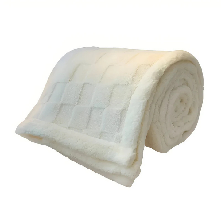 Double-Sided Sherpa and Fleece Blanket – Super Soft Plaid for Ultimate Warmth 6