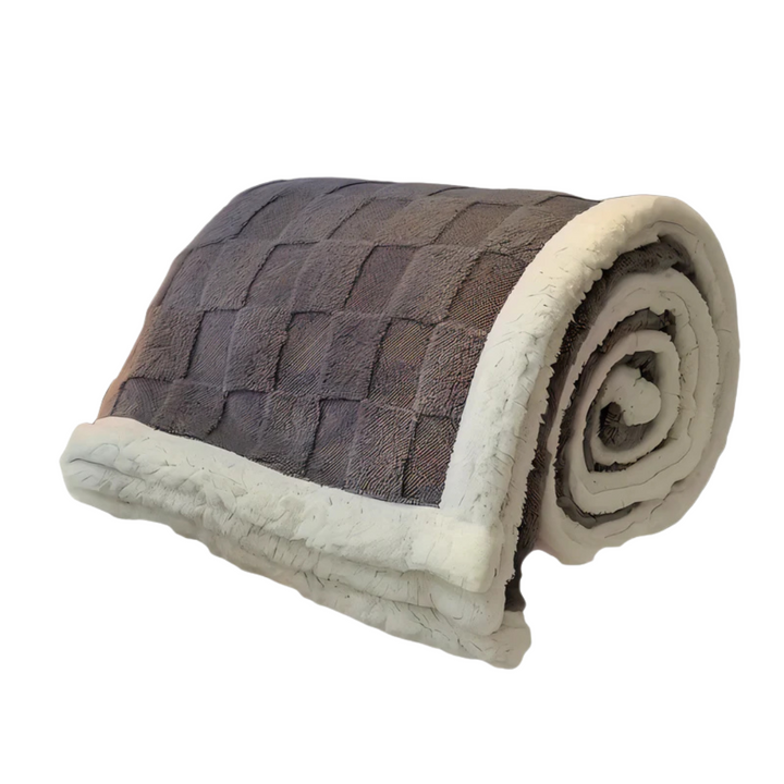 Double-Sided Sherpa and Fleece Blanket – Super Soft Plaid for Ultimate Warmth 7