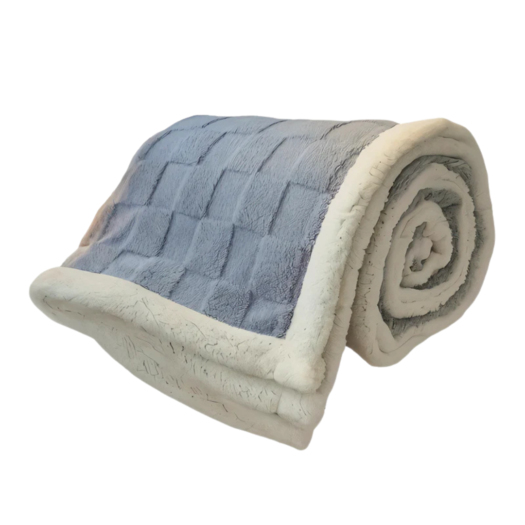 Double-Sided Sherpa and Fleece Blanket – Super Soft Plaid for Ultimate Warmth 9