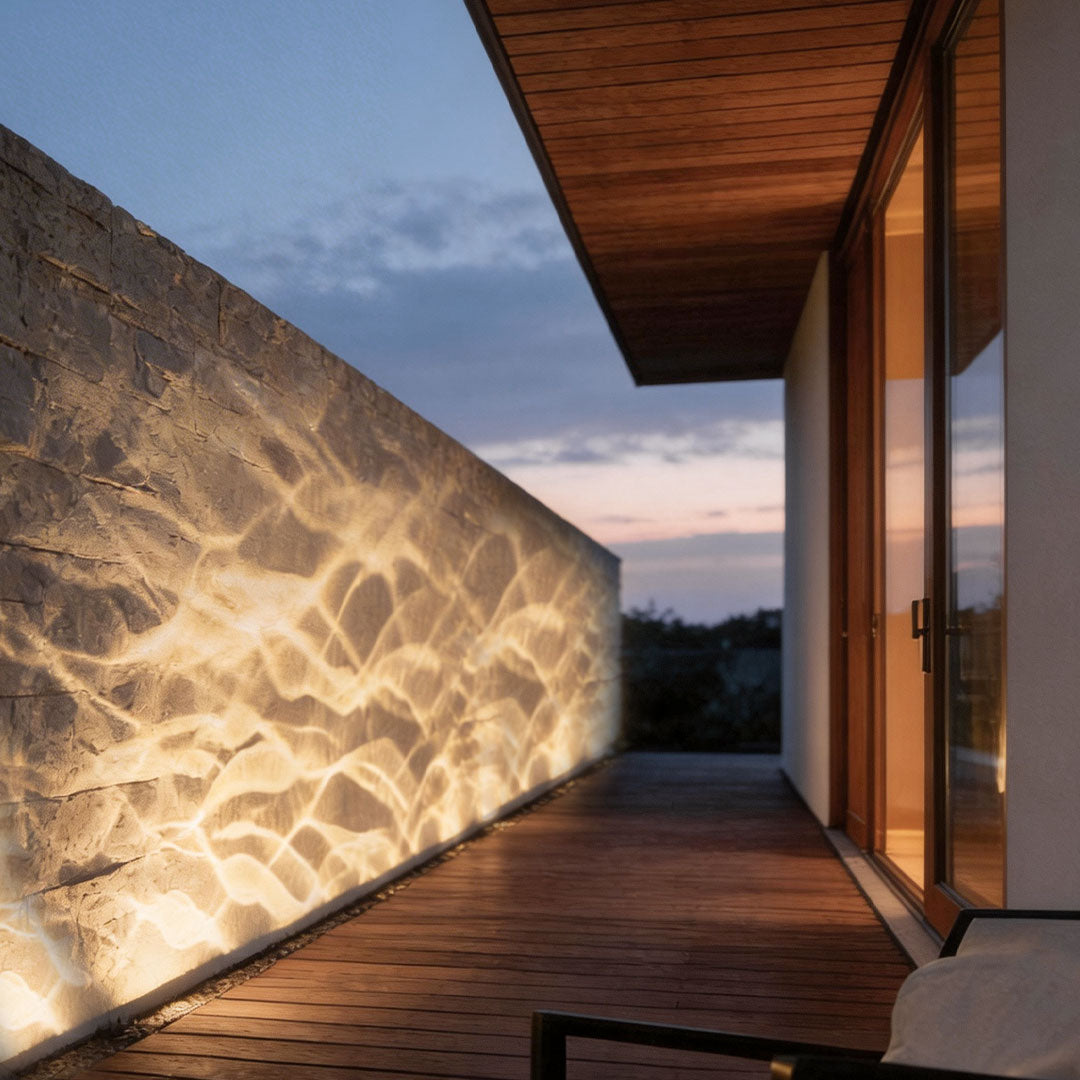 Dynamic LED Outdoor Spotlight with Water Ripple Effect – Low Voltage Landscape Light, Waterproof Garden Illumination 1