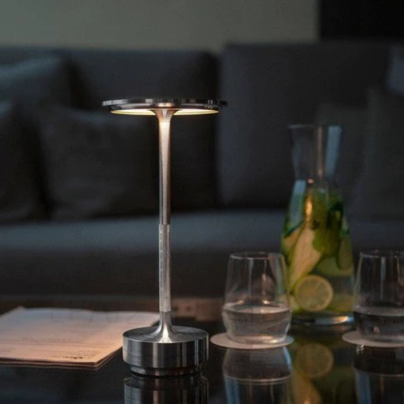 Dynamo LED Table Lamp - Touch Control, Dimmable, Copper & Crystal Finish - Ideal for Bedside or Desk Use 8