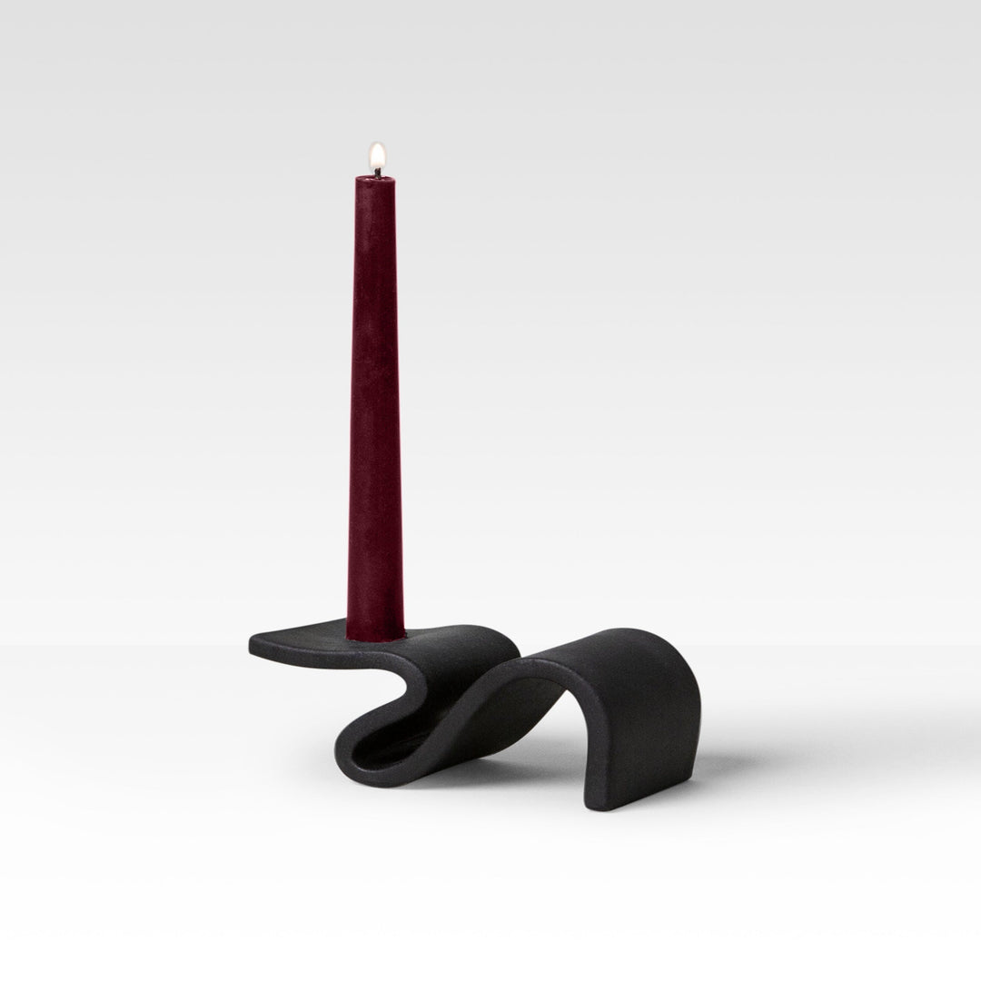 Elegant Black Candlestick – 16th Century Inspired Design for Timeless Ambiance and Warm Glow, Perfect Candle Holder for Home Decor 0