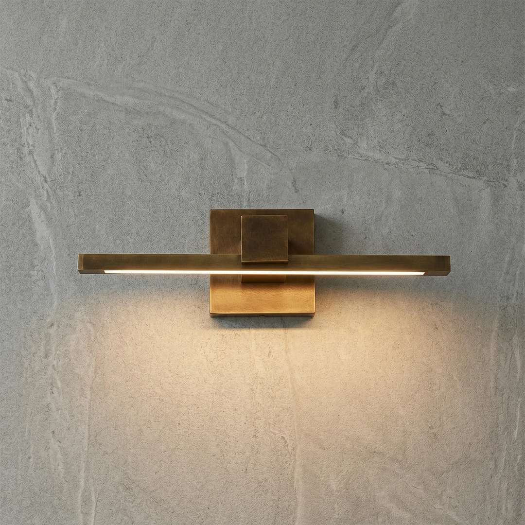 Elegant Brass Wall Sconce Lighting with Integrated LED – Picture Light for Artwork, Antique Finish, 15.7 to 39.4 Sizes 2
