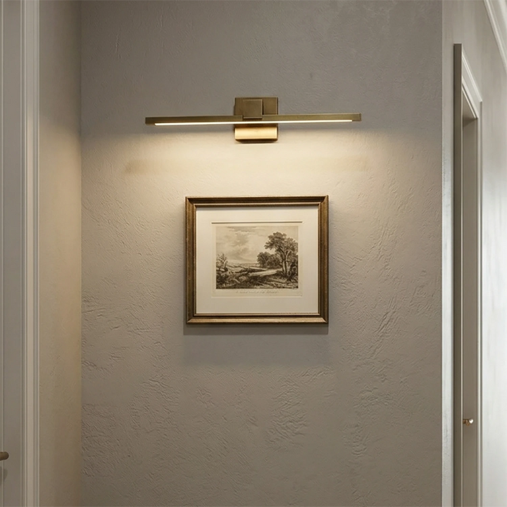 Elegant Brass Wall Sconce Lighting with Integrated LED – Picture Light for Artwork, Antique Finish, 15.7 to 39.4 Sizes 3
