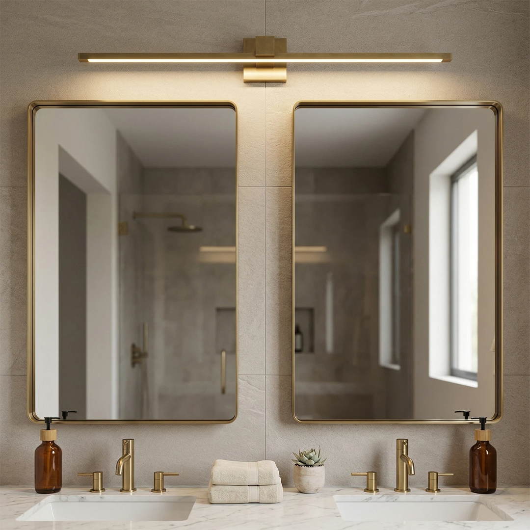 Elegant Brass Wall Sconce Lighting with Integrated LED – Picture Light for Artwork, Antique Finish, 15.7 to 39.4 Sizes 8