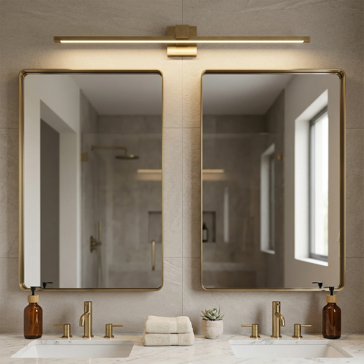 Elegant Brass Wall Sconce Lighting with Integrated LED – Picture Light for Artwork, Antique Finish, 15.7 to 39.4 Sizes 8