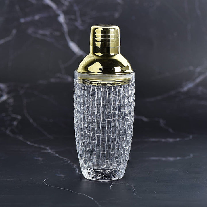 Elegant Cocktail Shaker Set with Gold Accents – Eco-Friendly Glass and Stainless Steel Boston Shaker for Mixology 2