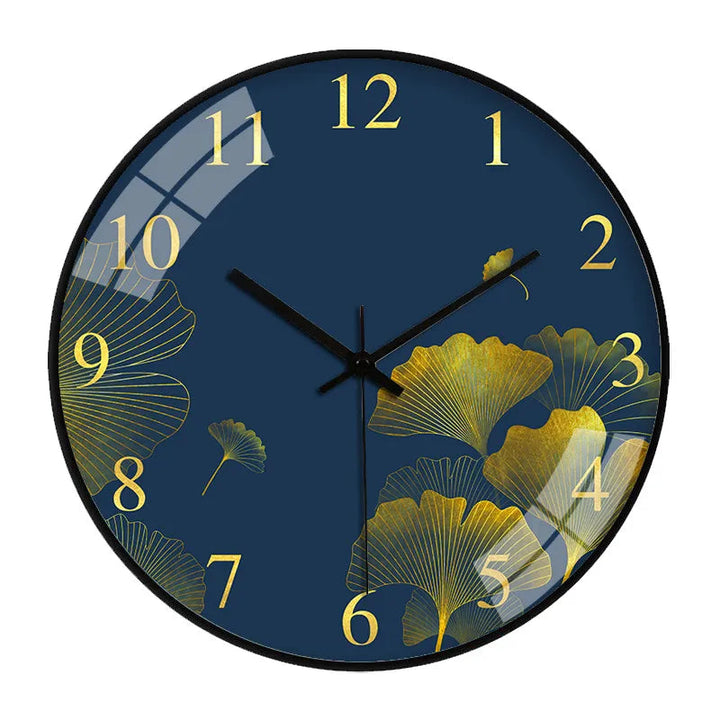 Elegant Floral Wall Clock with Silent Quartz Movement – 25 cm Decorative Timepiece 12