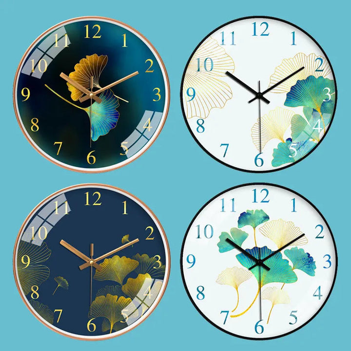 Elegant Floral Wall Clock with Silent Quartz Movement – 25 cm Decorative Timepiece 3