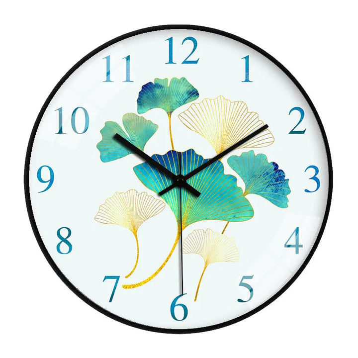 Elegant Floral Wall Clock with Silent Quartz Movement – 25 cm Decorative Timepiece 5