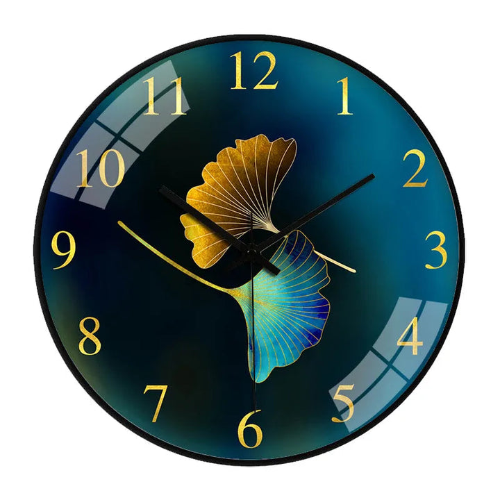 Elegant Floral Wall Clock with Silent Quartz Movement – 25 cm Decorative Timepiece 7
