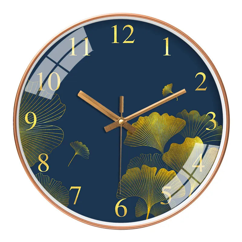 Elegant Floral Wall Clock with Silent Quartz Movement – 25 cm Decorative Timepiece 9