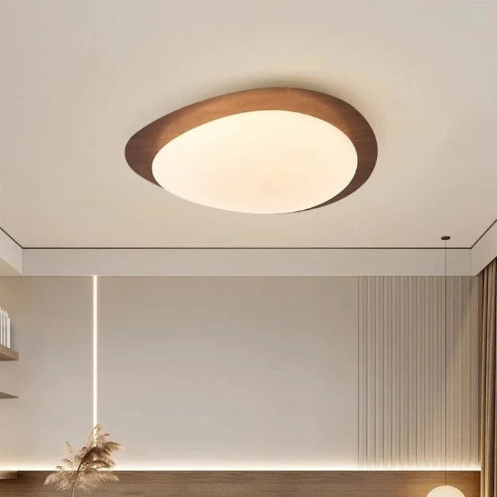 Elegant LED Flush Mount Ceiling Light – Minimalist Cloud Design with Adjustable Brightness for Modern Home Decor 1
