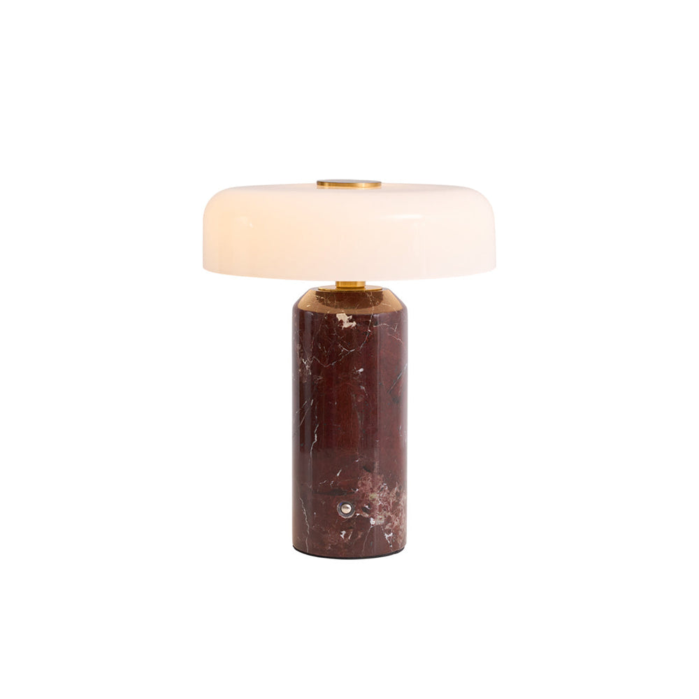 Elegant Marble Table Lamp with Built-in Battery – Portable Cordless Lighting for Living Room or Bedside 1