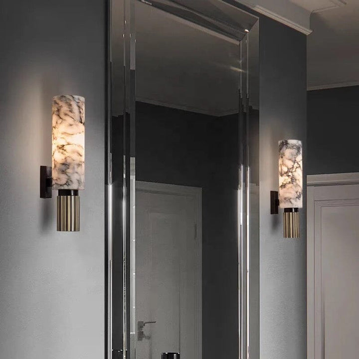 Elegant Marble Wall Lamp with Integrated LED Light – Modern Design for Stylish Interiors 4