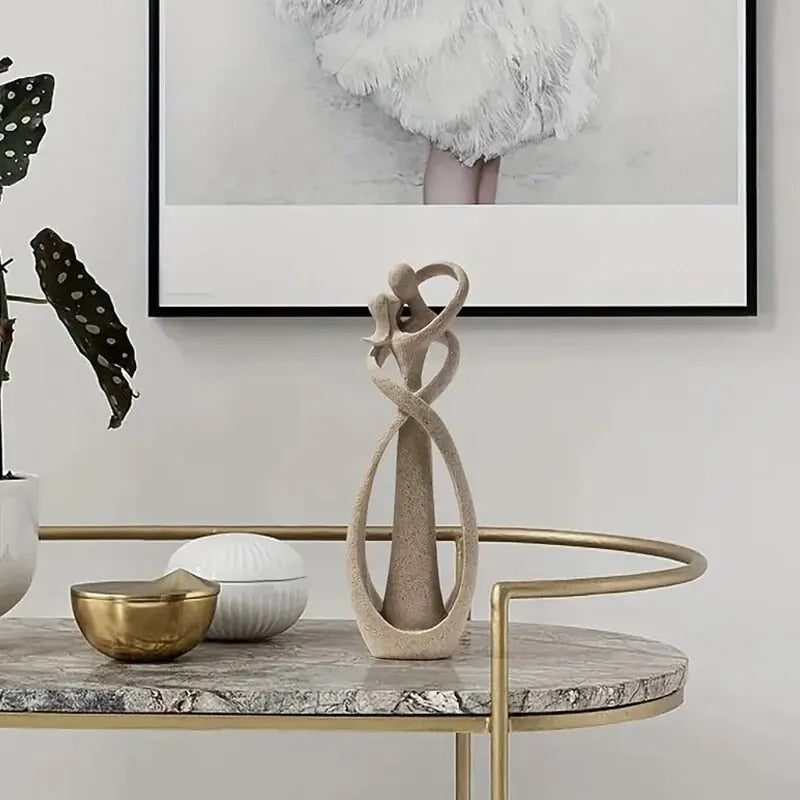 Elegant Romantic Resin Sculpture – AmorSculpt for Timeless Home Decor 1
