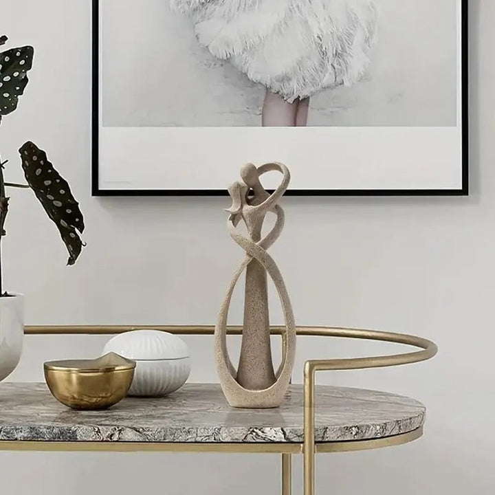 Elegant Romantic Resin Sculpture – AmorSculpt for Timeless Home Decor 1