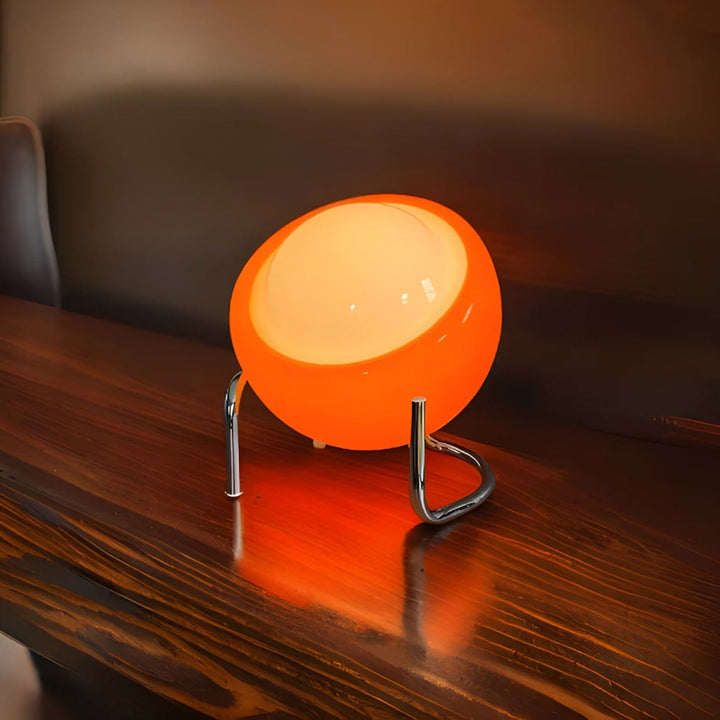 Elegant Table Lamp with Frosted Glass – USB Powered Bedside Lamp for Cozy Ambiance in Bedroom or Living Room 2