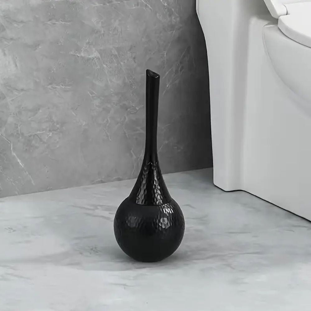 Elegant Toilet Brush with Ergonomic Handle and Discreet Storage Stand – High-Quality ABS Design 0