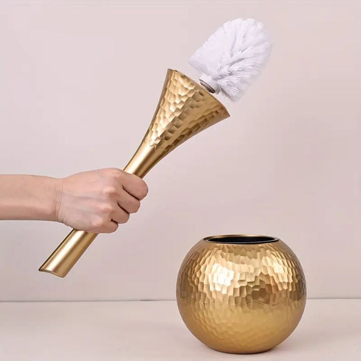 Elegant Toilet Brush with Ergonomic Handle and Discreet Storage Stand – High-Quality ABS Design 3