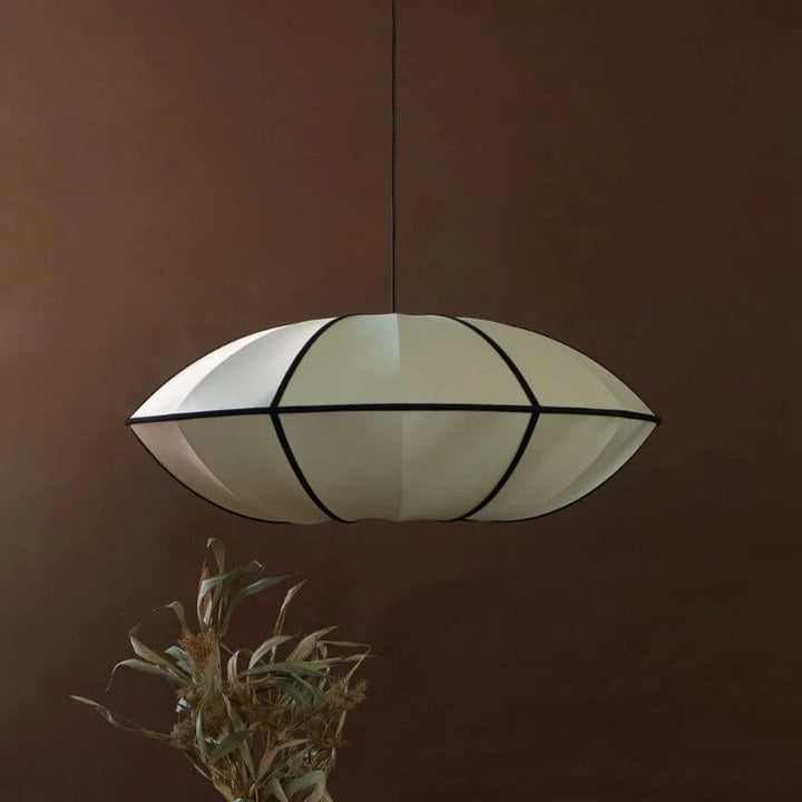 Elegant UFO Pendant Light – Silk Hanging Lamp for Cozy Ambiance in Multiple Colors and Sizes 1