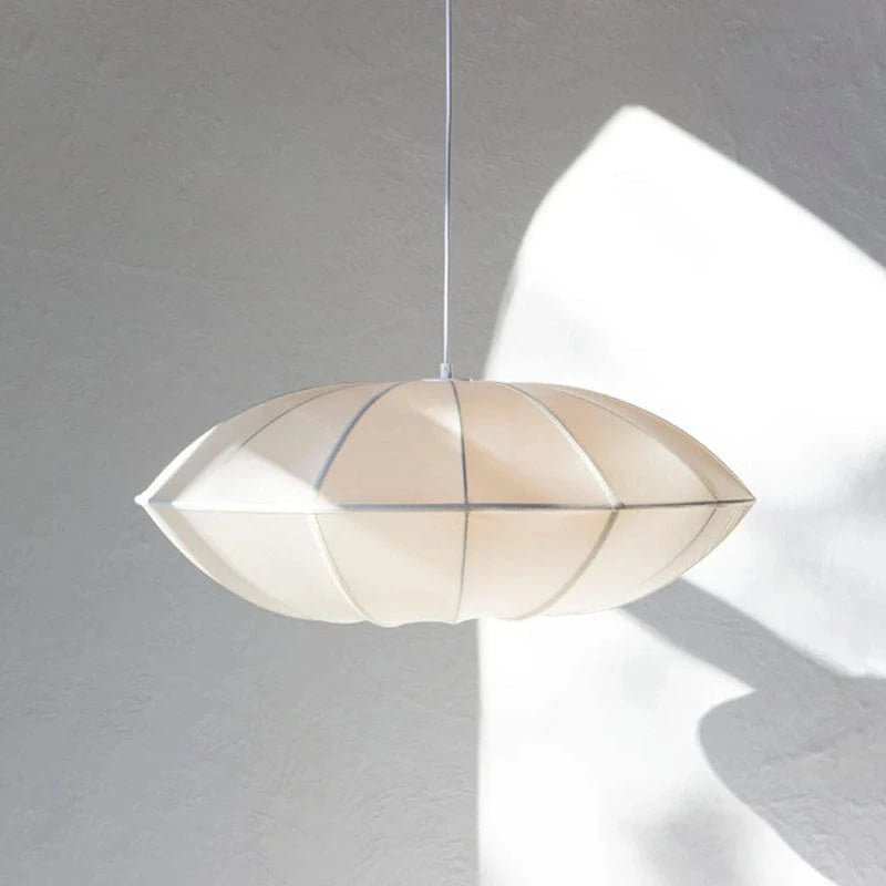 Elegant UFO Pendant Light – Silk Hanging Lamp for Cozy Ambiance in Multiple Colors and Sizes 10