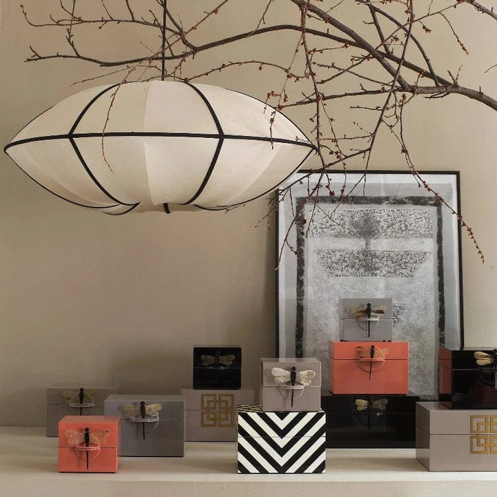 Elegant UFO Pendant Light – Silk Hanging Lamp for Cozy Ambiance in Multiple Colors and Sizes 3