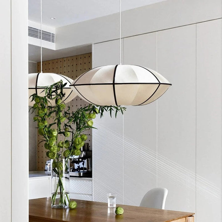 Elegant UFO Pendant Light – Silk Hanging Lamp for Cozy Ambiance in Multiple Colors and Sizes 7