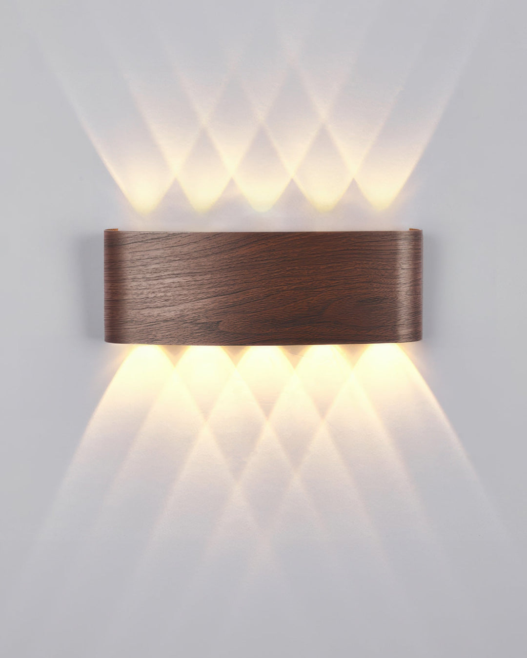 Elegant Wall Lamp with Wood Grain Finish – 10W LED Indoor and Outdoor Lighting 1