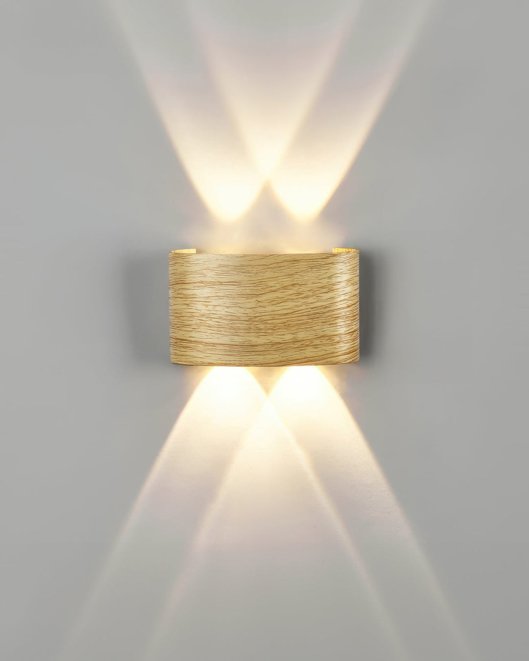 Elegant Wall Lamp with Wood Grain Finish – 10W LED Indoor and Outdoor Lighting 8