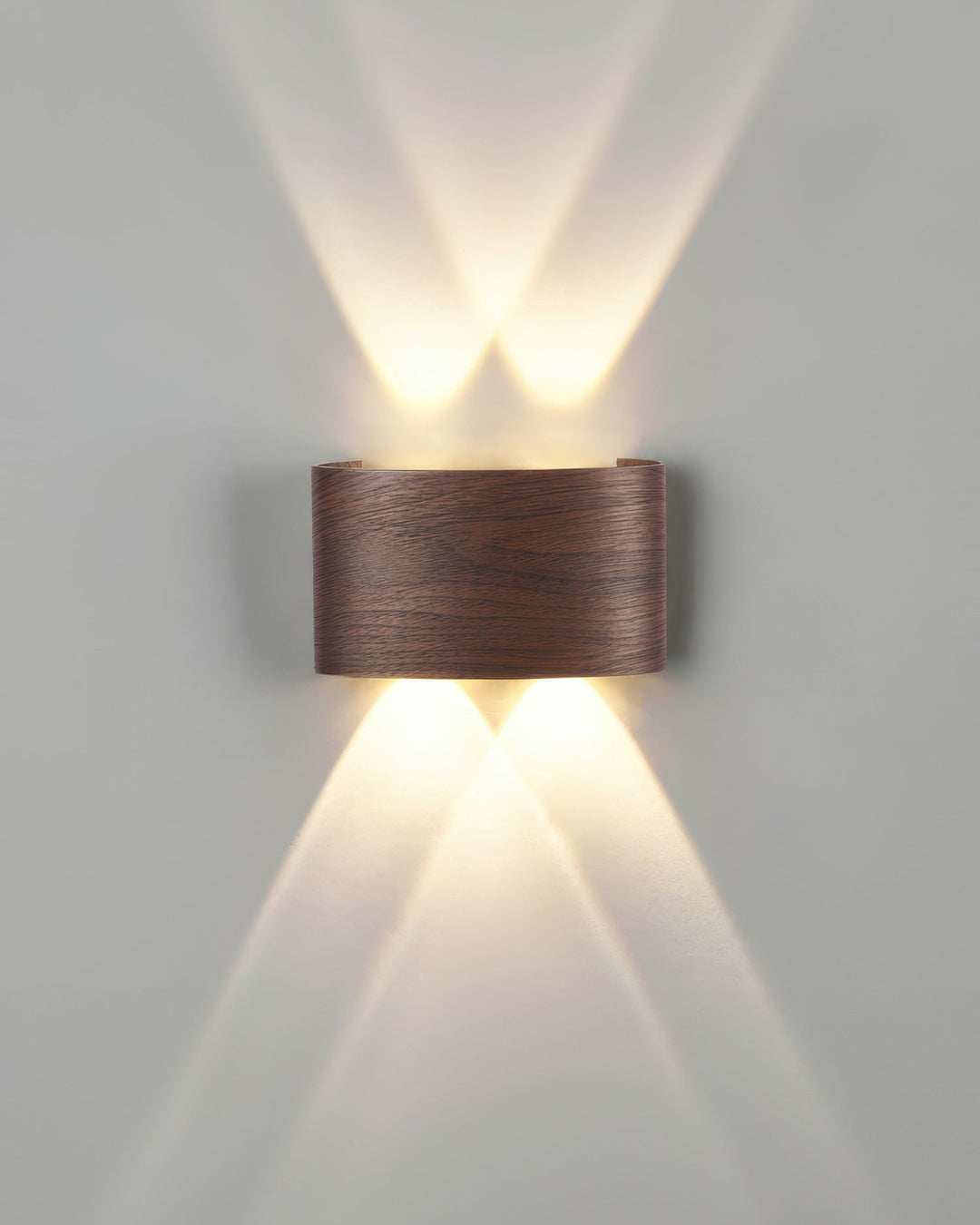 Elegant Wall Lamp with Wood Grain Finish – 10W LED Indoor and Outdoor Lighting 9