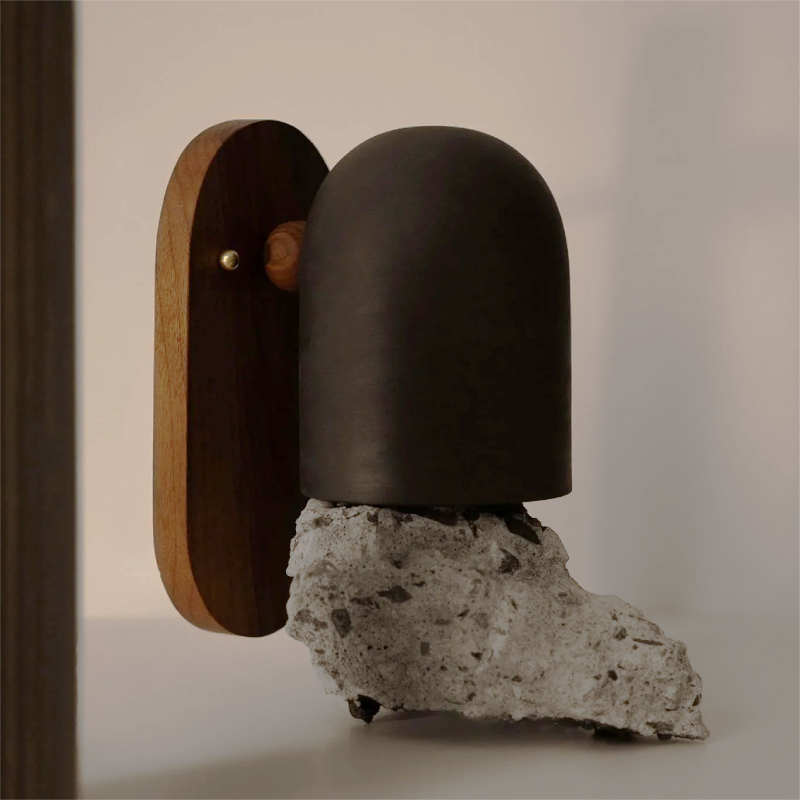 Elegant Walnut Wall Sconces with Brass Arm and Soft White Shade – Contemporary Design for Modern Ambiance 8