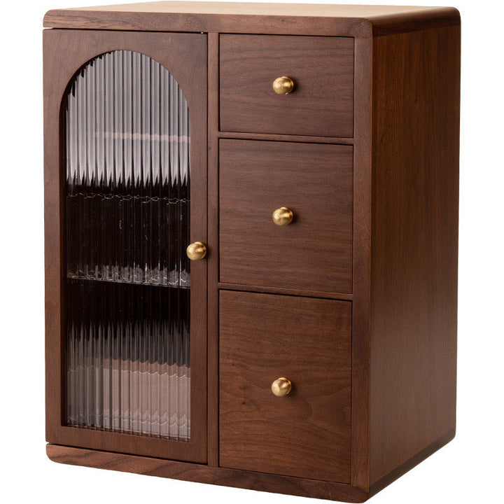 Elegant Wooden Makeup Organizer with Drawers and Brush Holder – Stylish Cosmetic and Vanity Organizer for Beauty Essentials 6