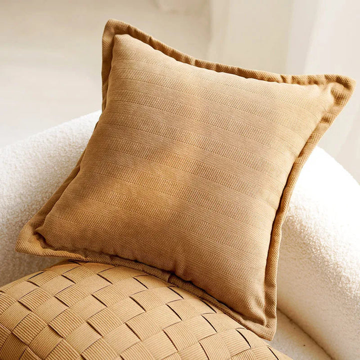 Embroidered Throw Pillow Cover with Animal Prints and Abstract Patterns – 45x45 cm 13