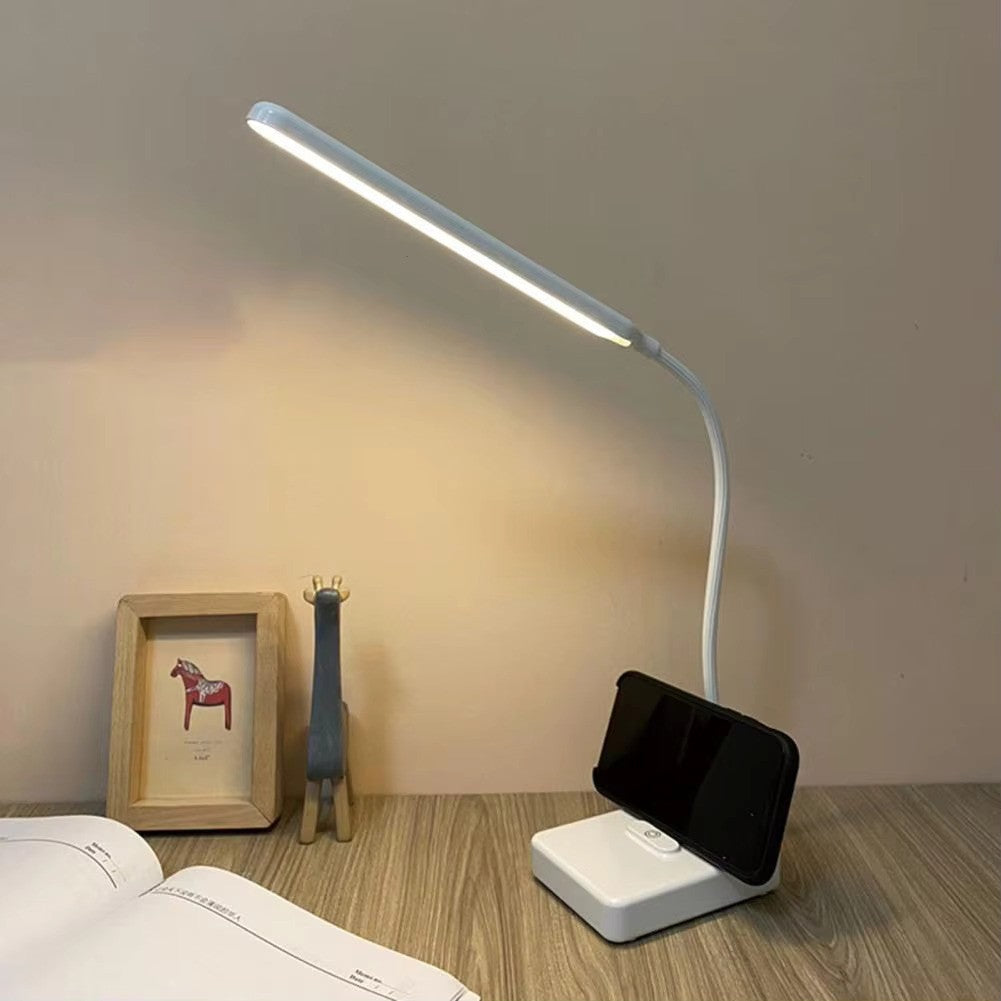 Flexible Desk Lamp with Adjustable Arm – USB Rechargeable Table Lamp, Dimmable Light with Three Color Options 5