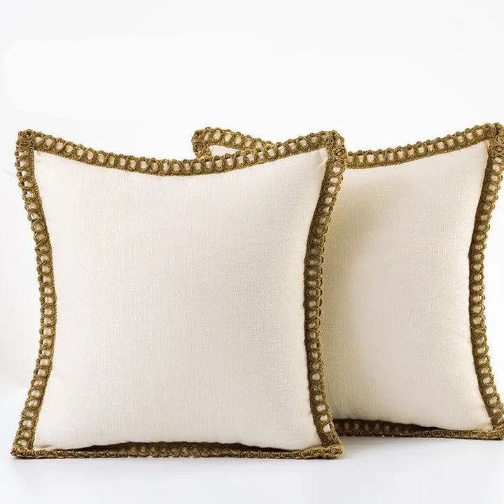 French Style Throw Pillow – Colorful Decorative Cushion in Soft Cotton and Linen for Couch, 45x45cm or 50x50cm 11