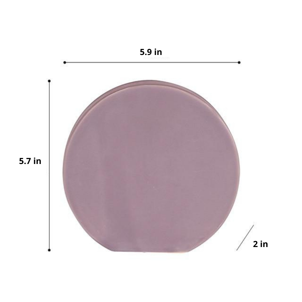 Geometric Ceramic Decorative Vases in Pink and Violet – Modern Home Decor Accent Pieces 0