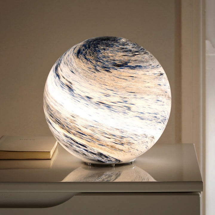 Glass Moon Lamp with Remote Control – 16 Color Changing LED Night Light, USB Powered Decorative Table Lamp 0